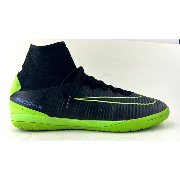Nike Mercurial X Black Green Lace Up High Top Men’s Sneakers 831976-034 Sz 12.5 main image 11